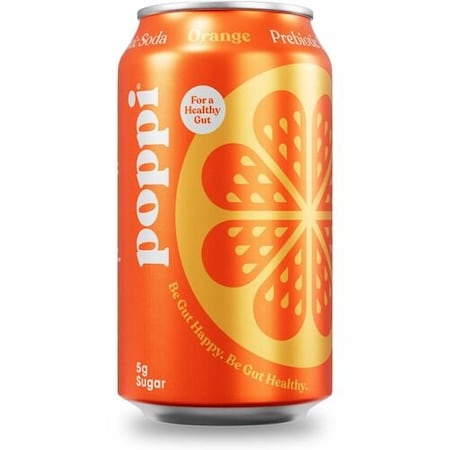 Poppi Soda, Prebiotic, Orange Flavor, OE POI50003